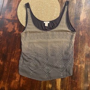 Sundance beaded tank top blouse